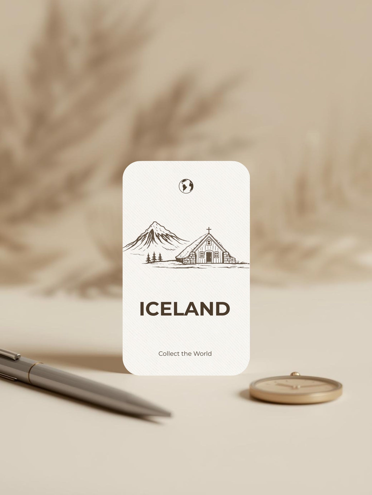 Iceland Collectible Travel Card