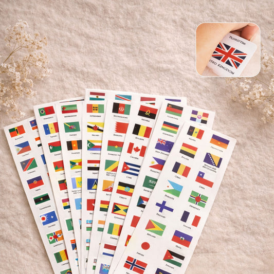 Weltflaggen-Sticker Set – Zubehör für Sammler